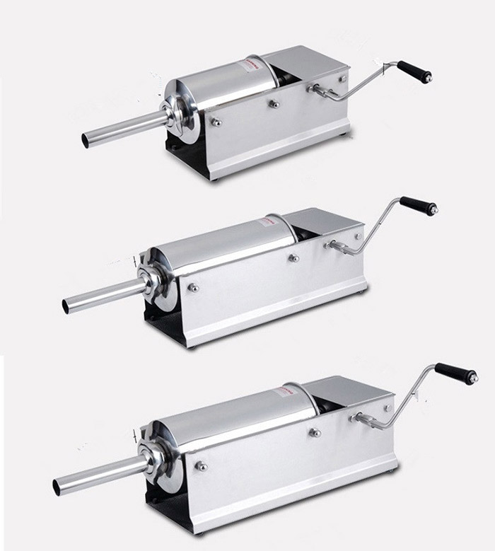 Stainless steel horizontal sausage stuffer